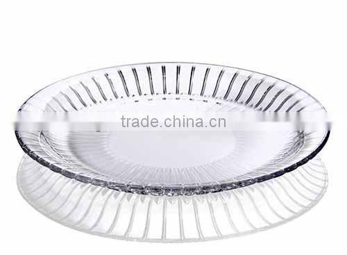 High quality transparent glass fruit plate