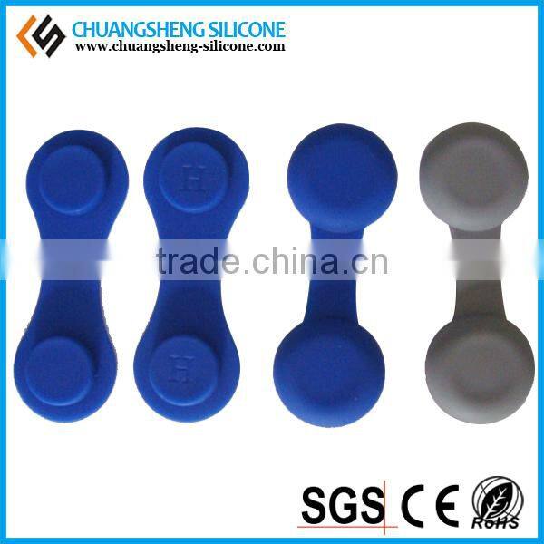 Silicone Magnetic Clips, magnetic badge clip, rubber plastic badge clip