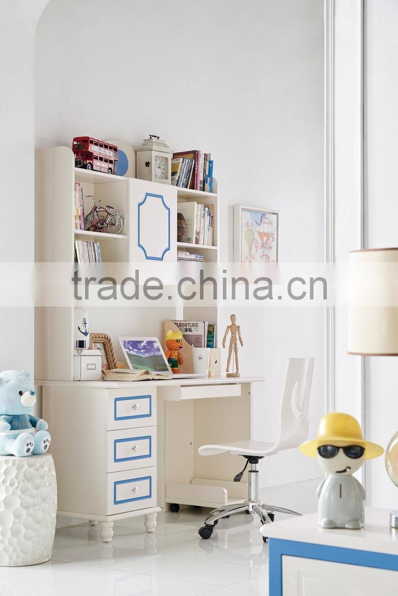 MJ666B boys& girls pink blue bunk bed bedroom set wooden children bunk bed set kid's funny furniture set