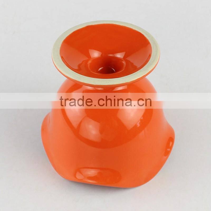 Orange color custom ceramic ice cream sundae bowls