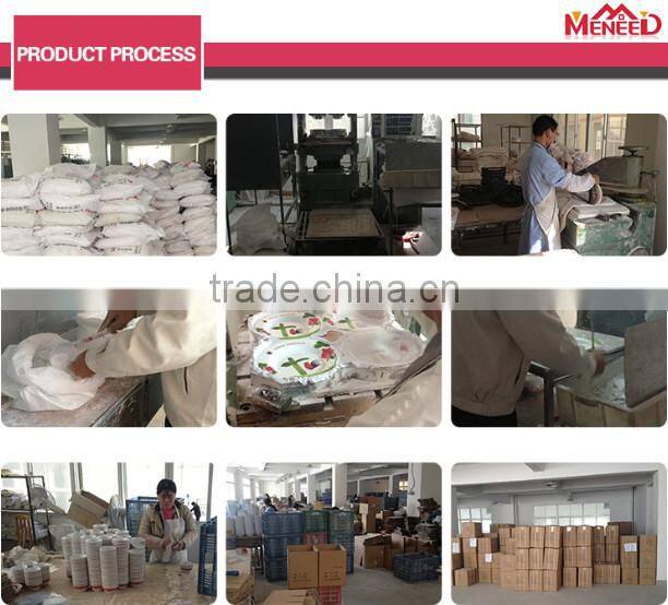 Food contact available melamine 5 compartments dip plate, round custom Christmas party candy chip dip tray