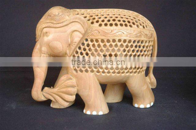 Wood carving of Elephant's sculpture