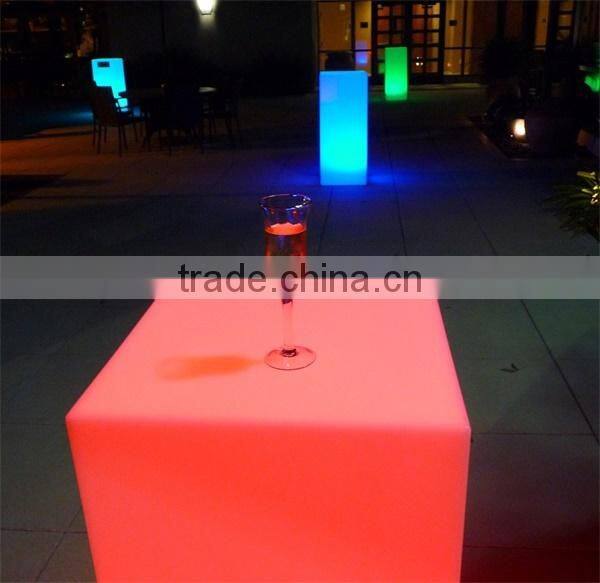 light up led plastic pedestal event table