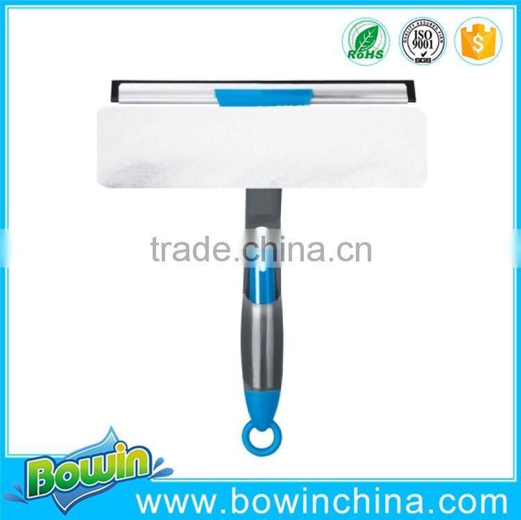 Hot sell 2 in 1 glass cleaning brush spray window squeegee glass brush