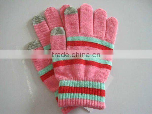 Customized Black iPhone Touch Screen Gloves With Print ZMR732