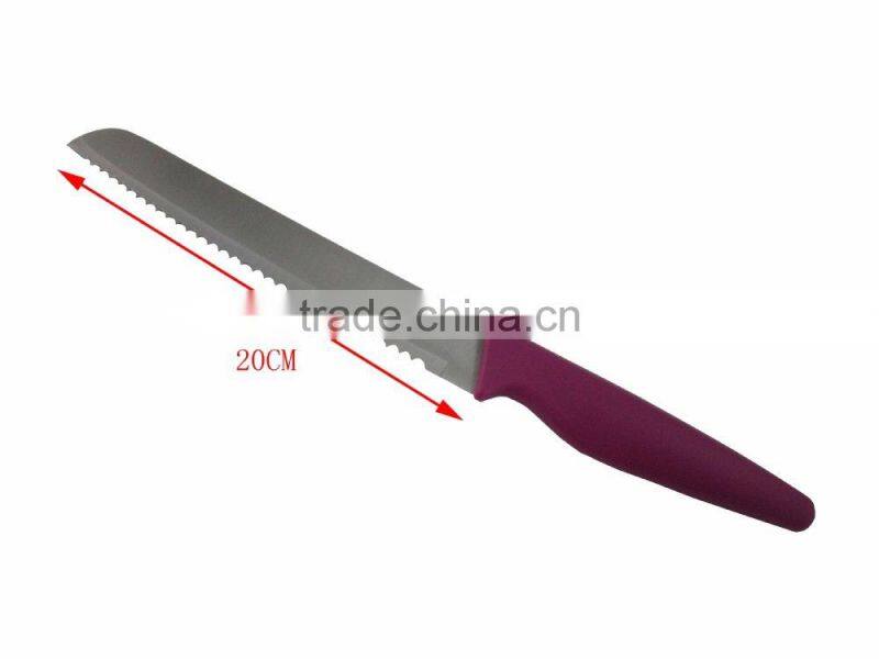 Eco-Friendly PP Handle Stainless Steel Bread Knife