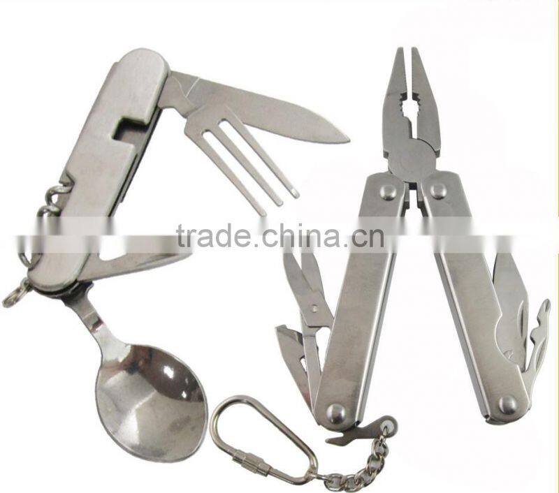 Wood Handle Stainless Steel Suvival Folding Pocket Tool