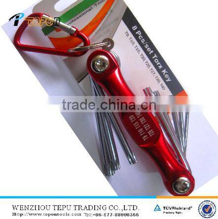 Hand Tool 8pc Folding Torx Key Wrench set