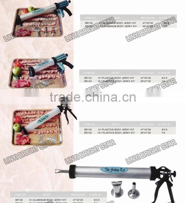 manual aluminum body jerky gun / jerky kit/ 9 inch jerky gun