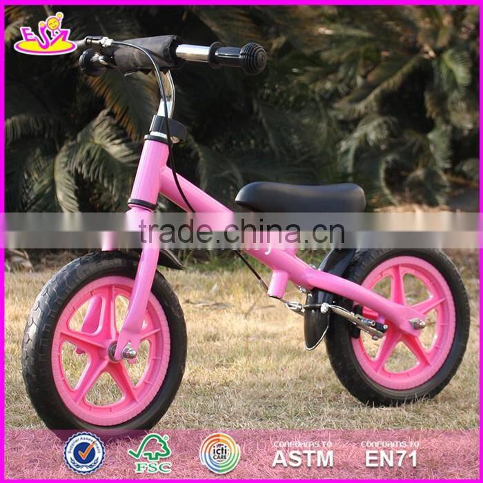 2017 New design metal girls pink balance bicycle for kids W16C168
