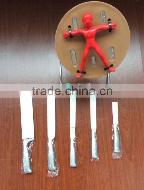 2014 best 5pcs stainless steel knives with knife holder