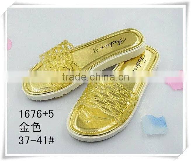 2016 new design crystal fashion slipper for women
