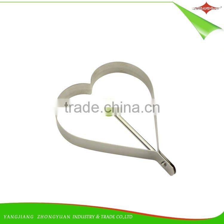 ZY-F1417 non-stick stainless steel heart shaped fried egg mold