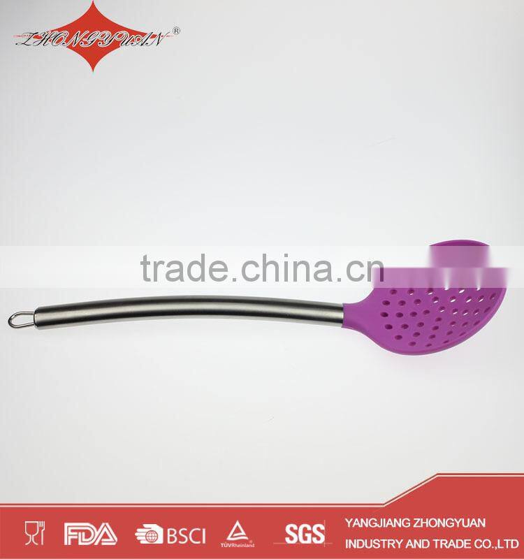 Cooking tools silicone kitchen utensils with stainless steel handle