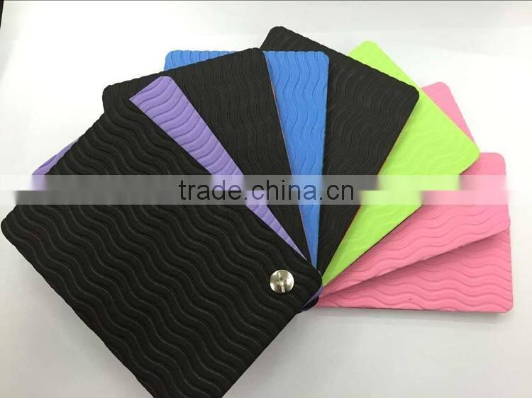 Wholesale ECO double color double layer anti-slip TPE Yoga Mat For Fitness