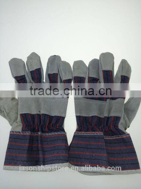 Marine Wholesale Industrial Leather Palm Safety Work Gloves