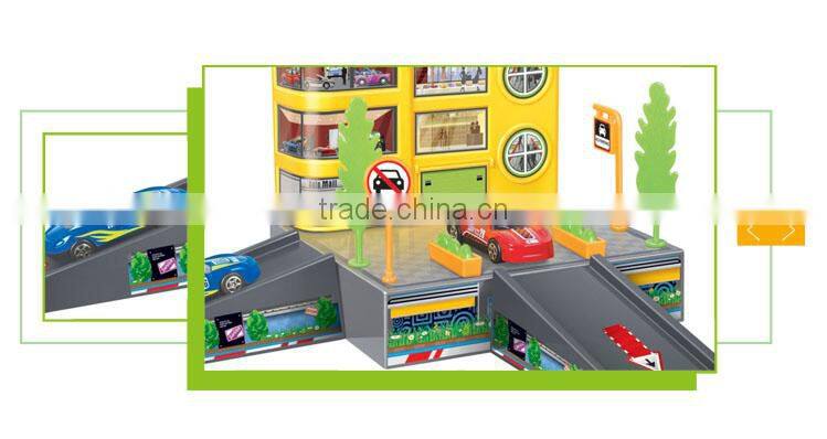 hot selling plastic rail car toy parking toy
