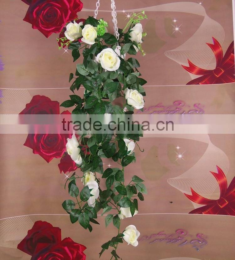 artificial rose flower vine for dec