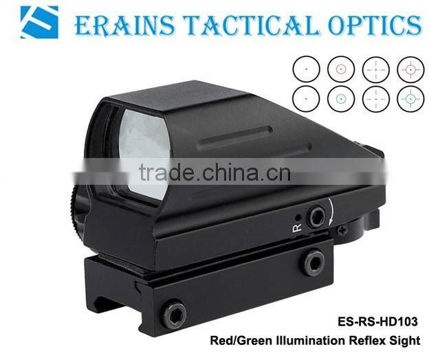 Erains TAC Optics Tactical Reflex Sight with 4 variable red dot reticles scope with both 21mm or 11mm Dovetail Base