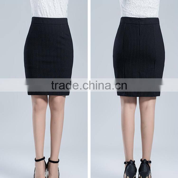 2016 high quality charming elegant women office skirts lady midi pencil skirt