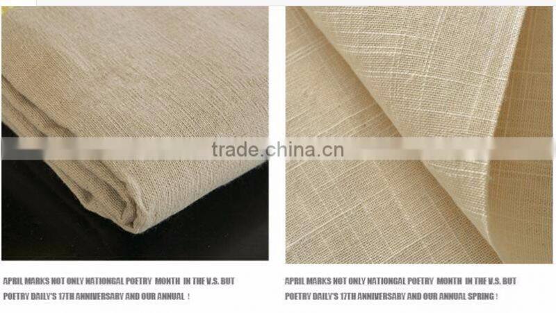high quality 100% pure linen yarn dyed textile