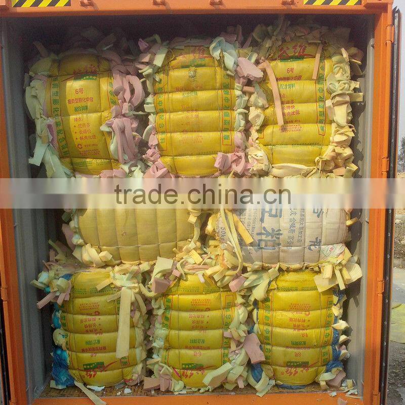 Furniture / mattress foam scrap PU foam scrap bra foam scrap( pure colour &Mix colour)