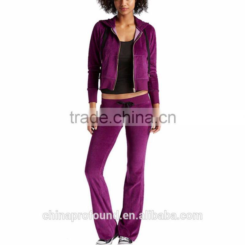 wholesale custom designs corduroy comfortable color fashion hoody women hoodies with zipper suits