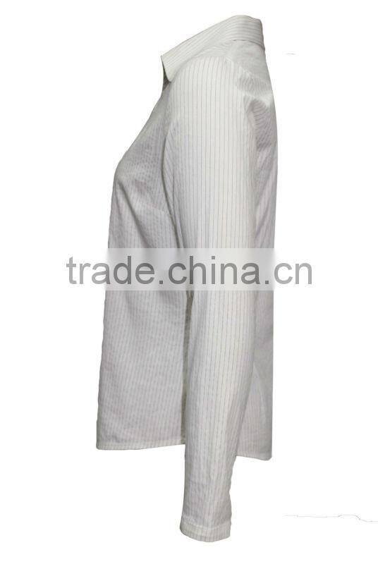 Wholesale ladies tops cheap price long sleeve mature blouse for women