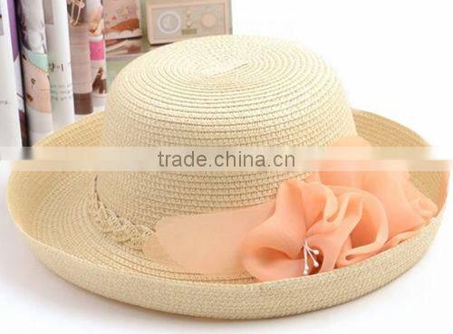 Cheap Straw Fashionable Fedora Hat,Fashion Straw Hat
