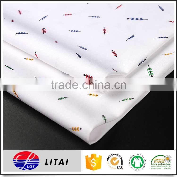 new design bamboo printing fabric for men and women shirt