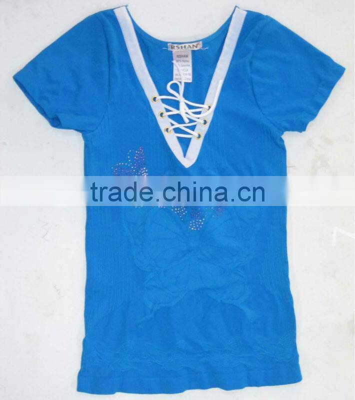 Seamless Sexy V-neck T-shirt