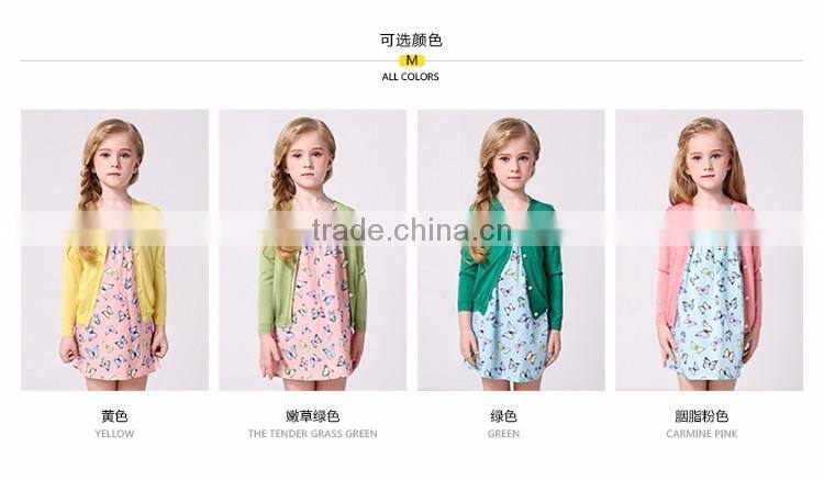 New style hot sale simple cardigan thin knitting multi-color girl cardigan sweater