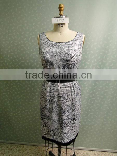 2015 casual print cotton spandex dresses