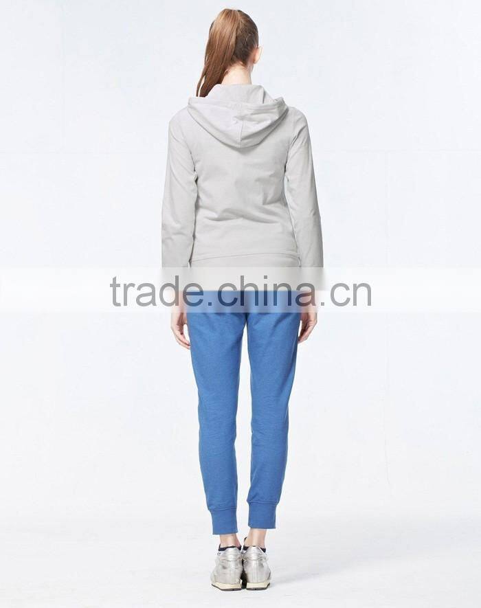 Slim fit plain crop top hoodies for women