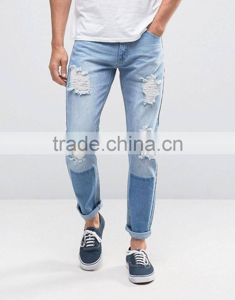 whosale street jeans denim jeans stone wash jeans for men