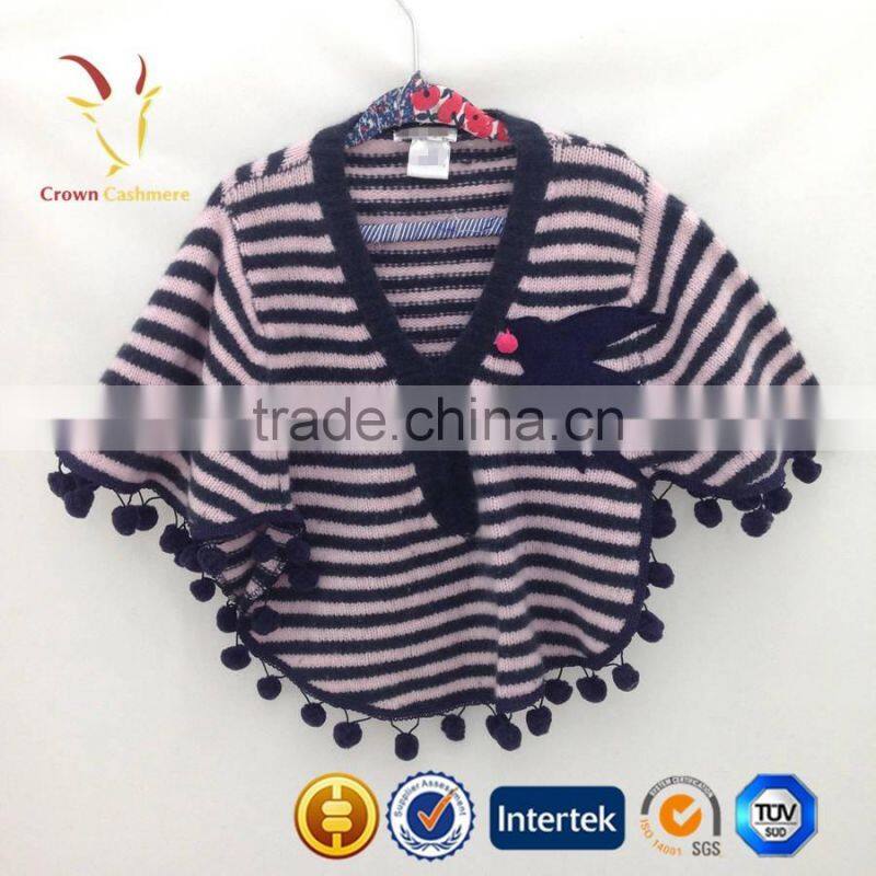 Knitted wool poncho for kids,Baby poncho,Kids Poncho