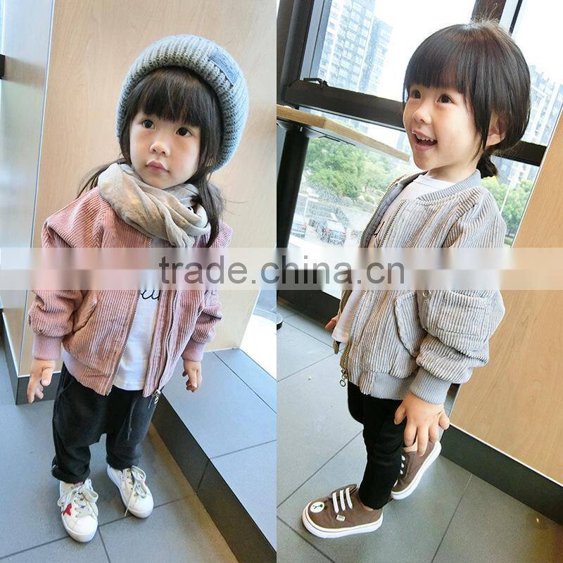 1-7 years Wholesale 2017 New Autumn Long Sleeve Cotton Boys Girls Coat (pick size color)