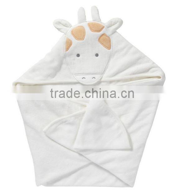 China supplier applique cotton terry swaddle baby blanket organic knitted baby blanket