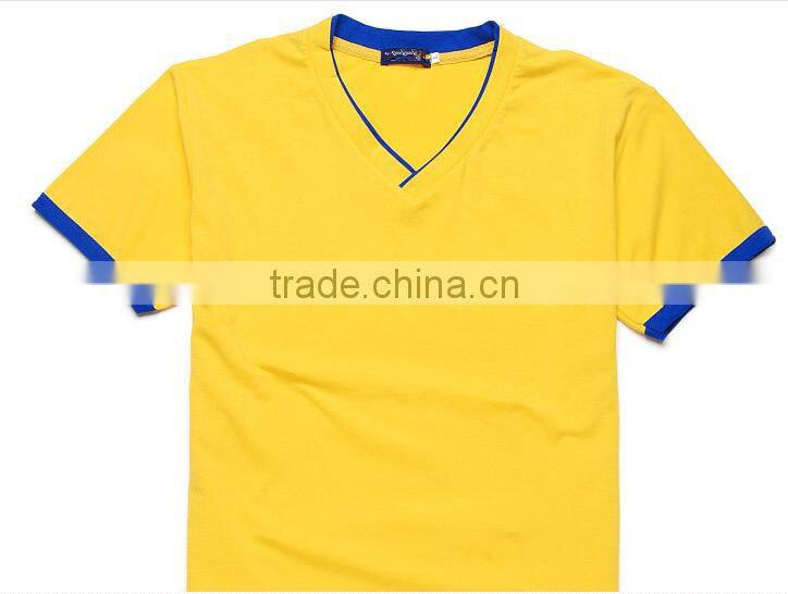 wholesale short sleeve custom polo V-neck t-shrts for summer