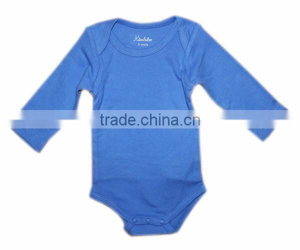 2017 New Design Baby Rompers Plain 100% Cotton