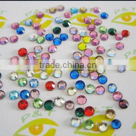 Flat back non hotfix DMC rhinestones crystal beads ss12