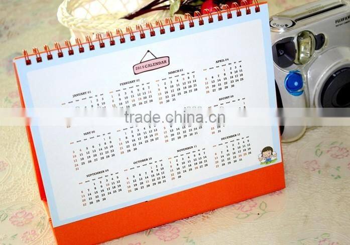 2015 Custom made High Quality Paper Calendar For Promotion