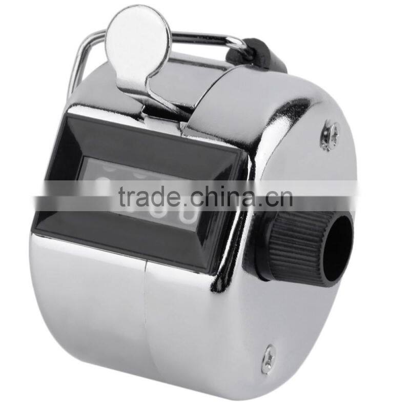 Hand Held Tally Counter Manual Counting 4 Digit Number Golf Clicker NEW