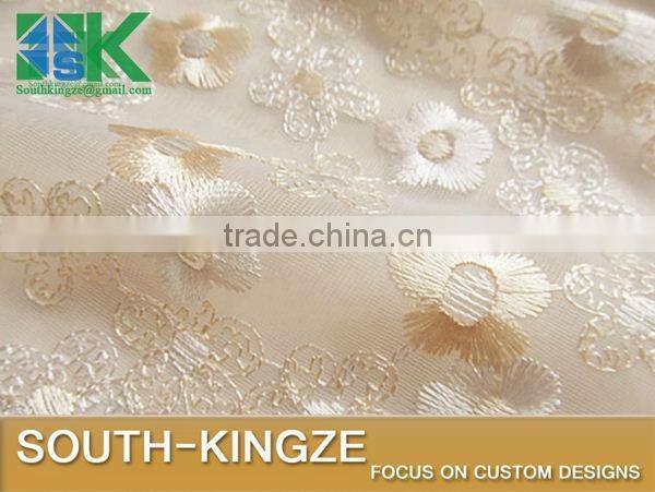 2016 Fashion Lace Fabric Black apricot three-dimensional embroidery s Bitter fleabane bitter fleabane 2016 Fashionirt/dress fab