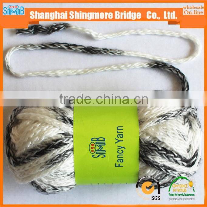 China tube yarn supplier hot wholesale fashion hollow yarn for knitting with factory price