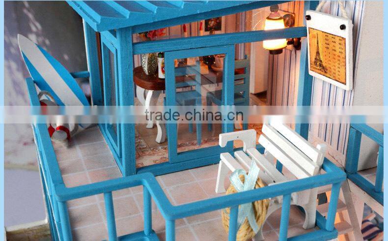 2015 Wooden doll house,DIY doll house