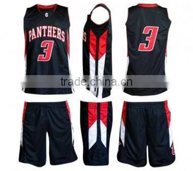 2016 best basketball jersey design wholesale dry fit 100 % polyester basketball uniform
