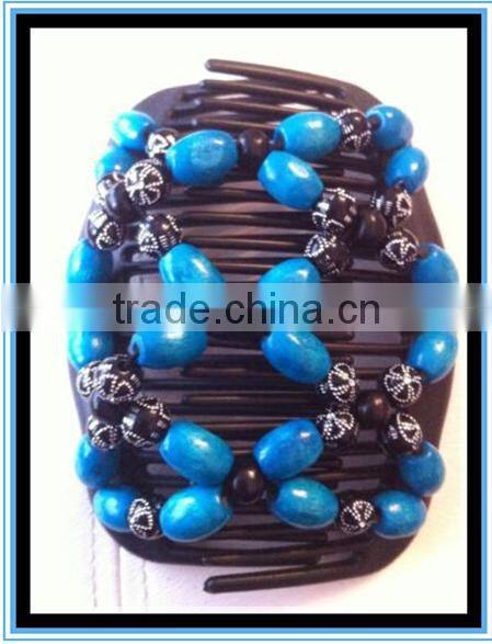 2016 Newest design Korean Style shining crystal Beads Magic Hair Comb for Promotional Gifts