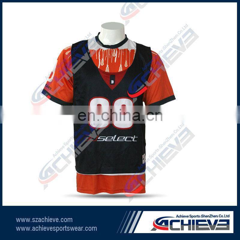 latest design fashion dye sublimation lacrosse jersey