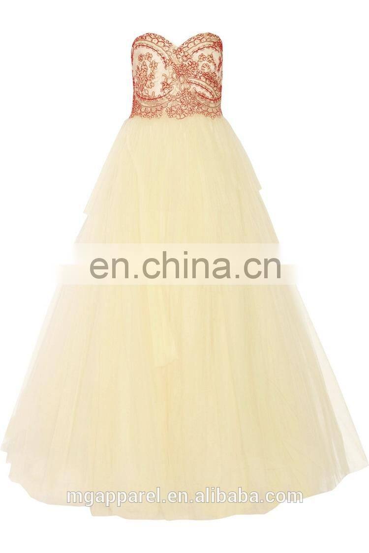 latest gown designs long prom ball tulle evening dress sexy strapless wedding bridal gown